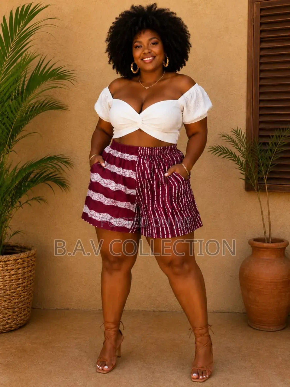 Ladies Ankara Shorts