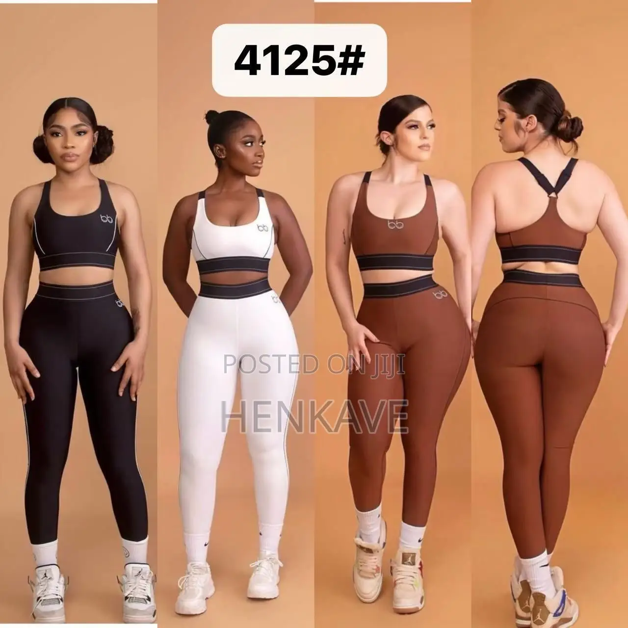 Ladies Brown and Pink Gym Wear Available