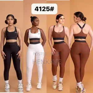 Ladies Brown and Pink Gym Wear Available