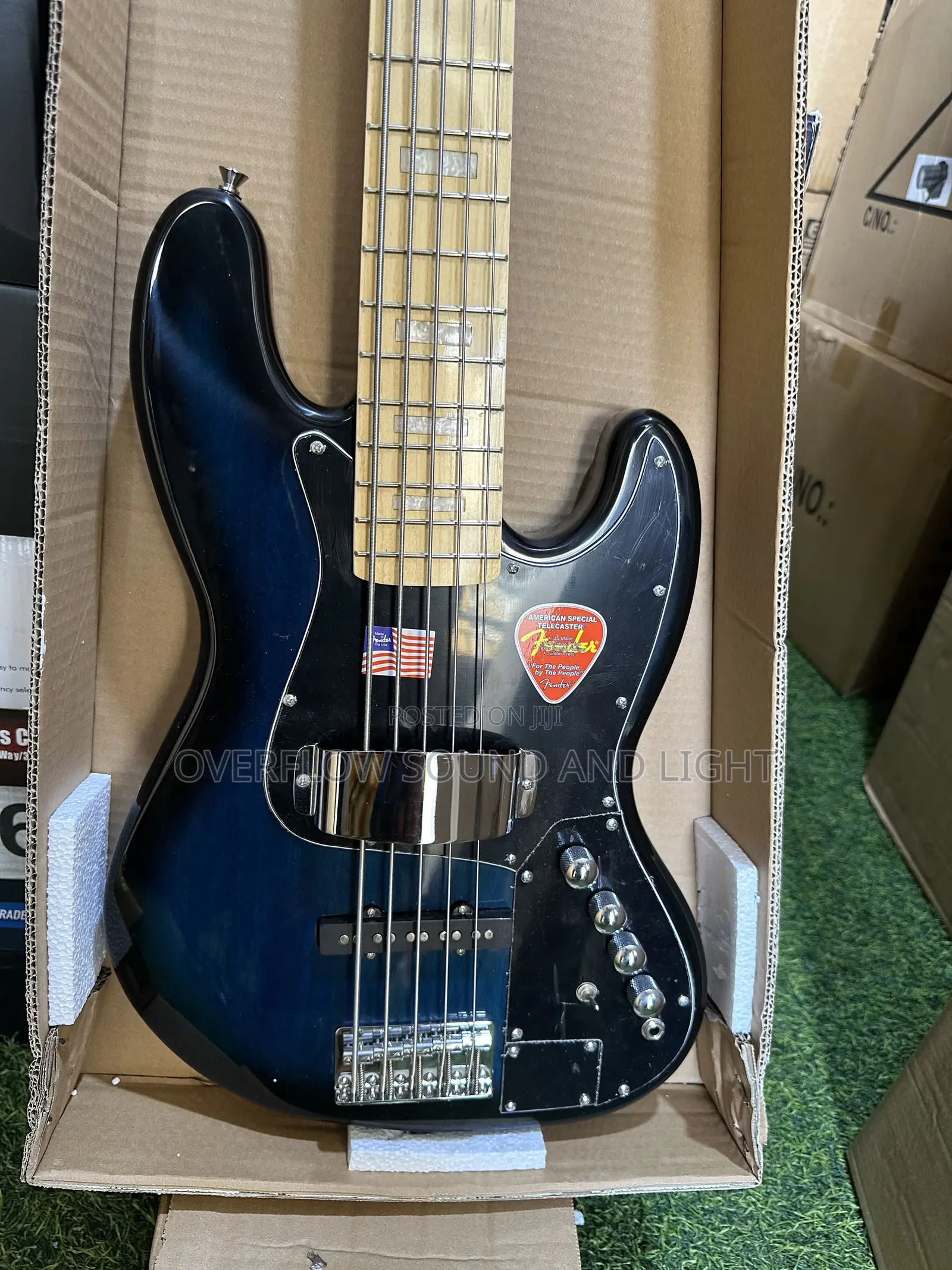 Fender Active - 5 String Jazz Bass Guitar (Blue Burst)