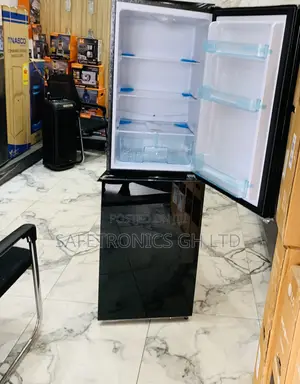 Super Good Nasco Nasd2-24fl 196litre Double Door Bottom Freezer Mirror