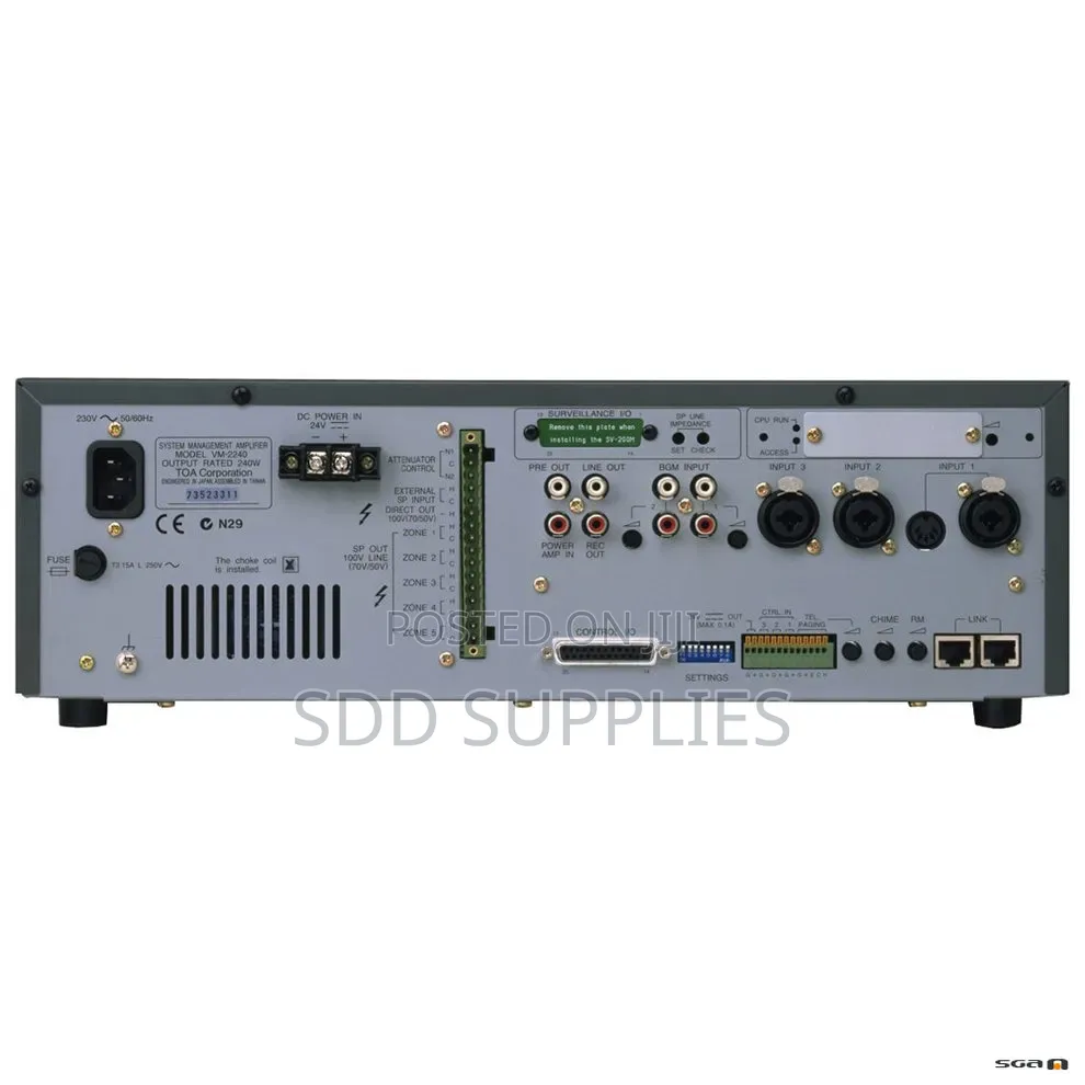 High Performance Toa Vm-2240 5 Zones Mixer Amplifier