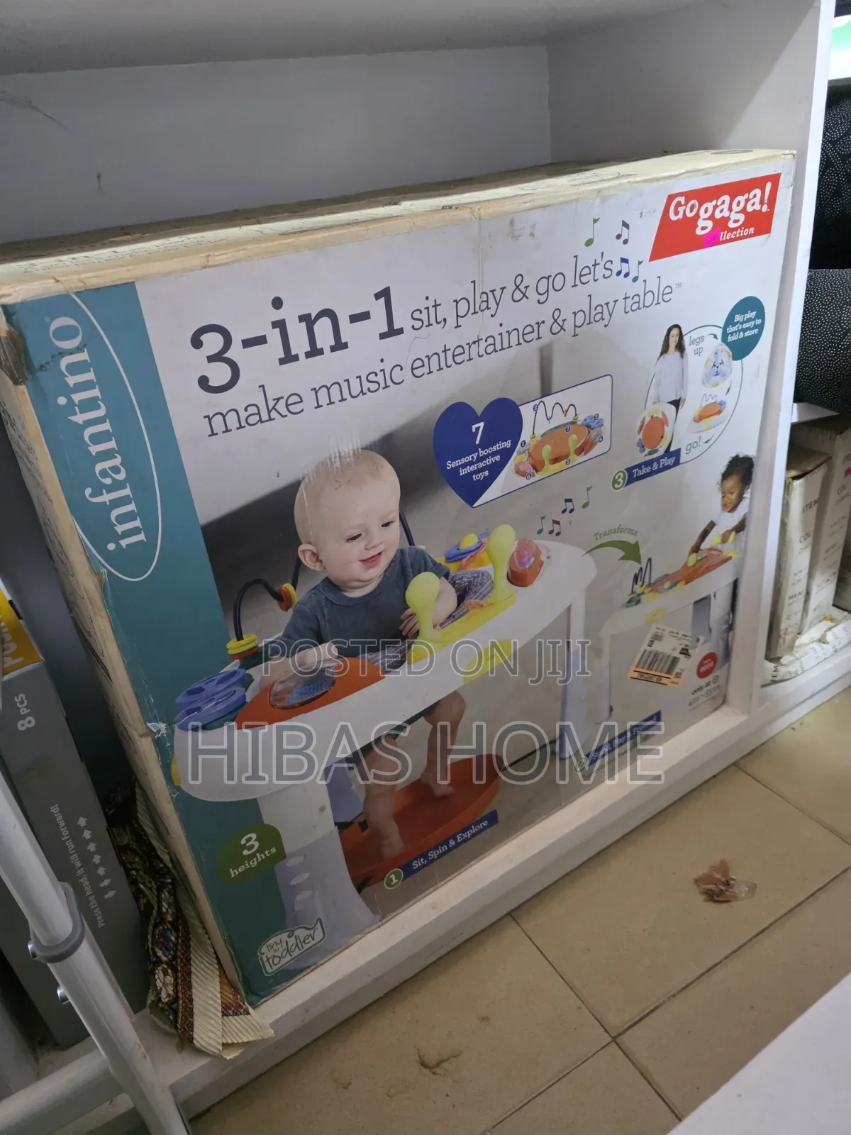 Infantino Go Gaga! 3-in-1 Sit, Play Go Music Entertainer Play Table