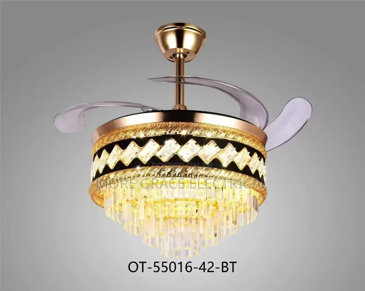 Gold Color Fan Light