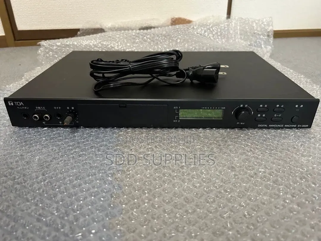 Toa Ev-350r Digital Record and Playback Announcing Machine