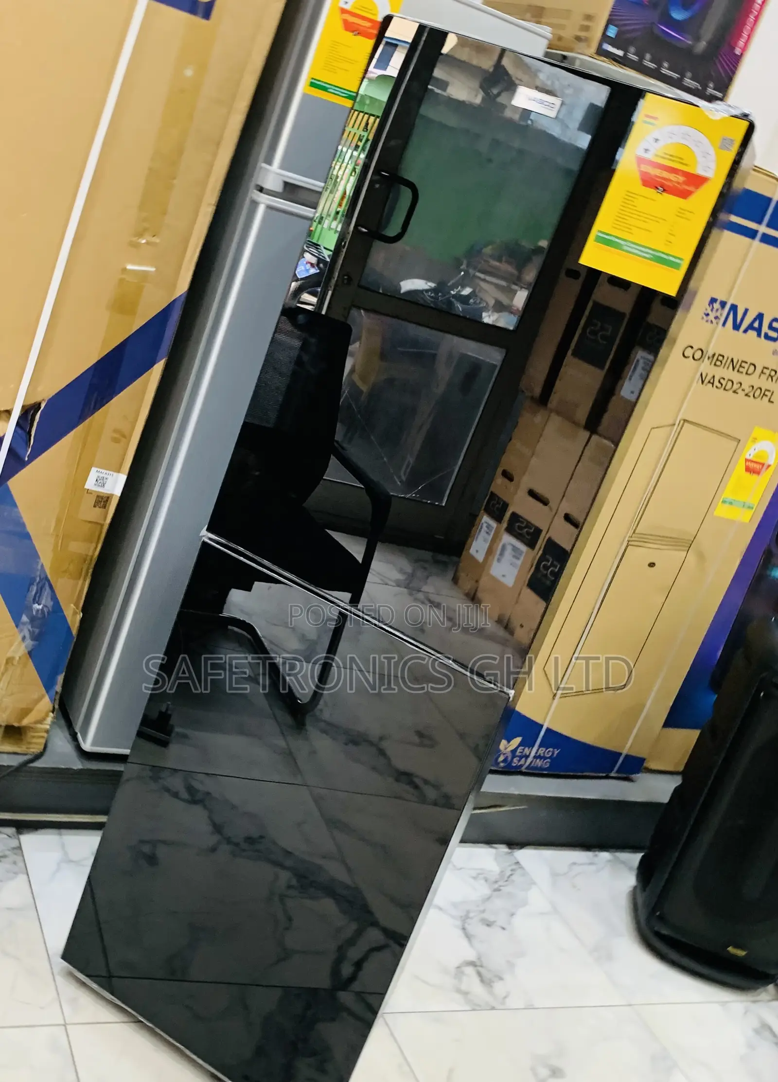 Zealous Fast Nasco Nasd2-24fl 196l Double Door Bottom Freezer Mirror