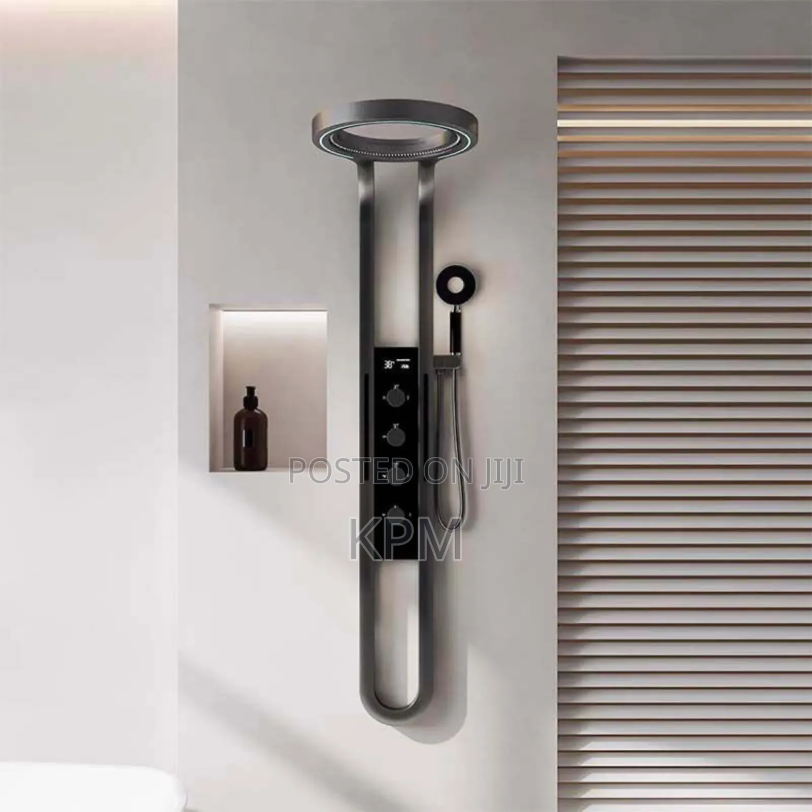 Ring Overhead Massaging Digital Shower Panel