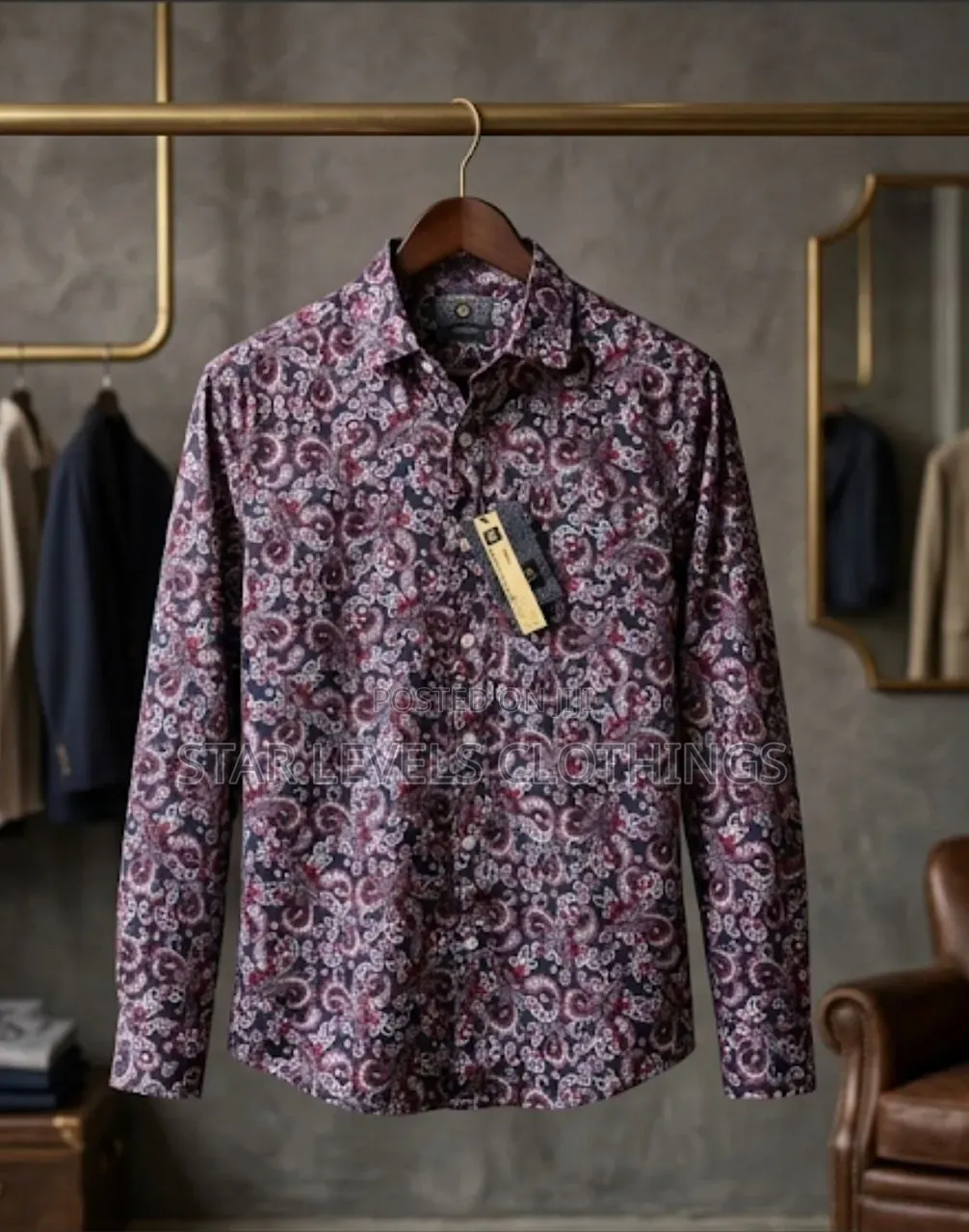 Men's Solid Button Up Long Sleeves Shirts Available for Men