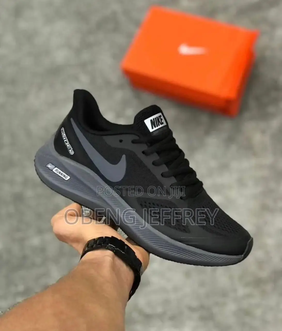 Original Nike Runner Black, Sole Gray
