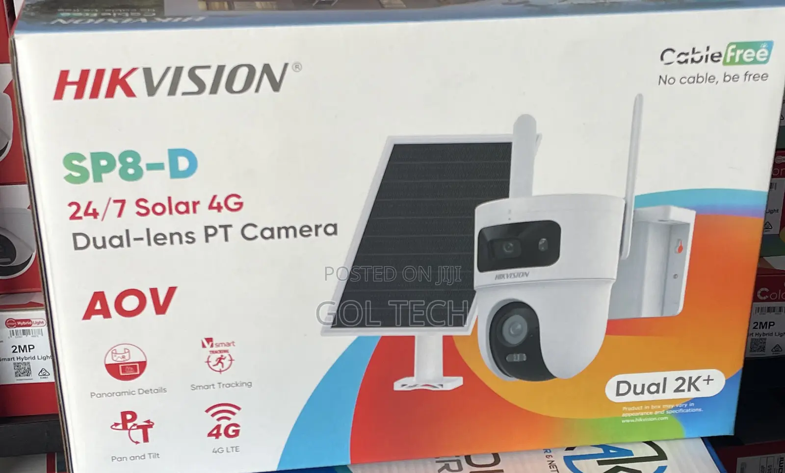 Hikvision Sp8-D Dual Lens Solar Pt Camera Aov Ds-2cfsp8-D/4g