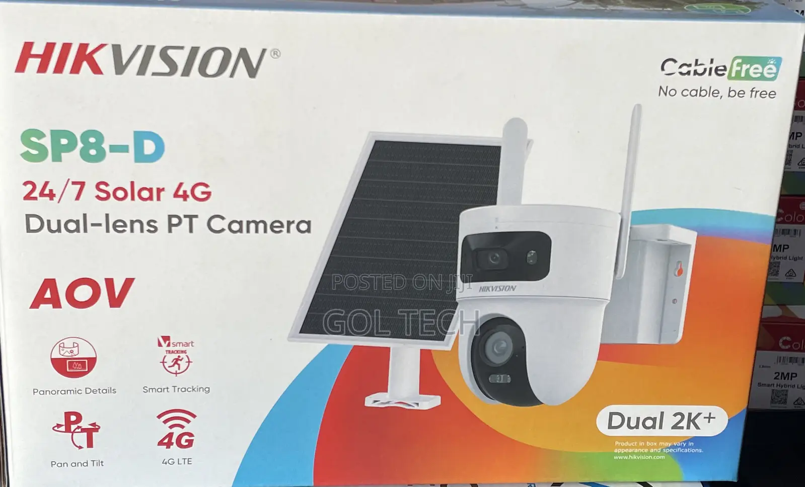 Hikvision Sp8-D Dual Lens Solar Pt Camera Aov Ds-2cfsp8-D/4g