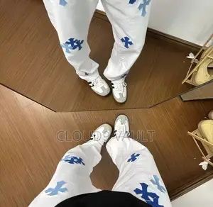 Chrome Hearts White Jeans