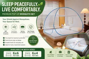 Foldable Pop-Up Mosquito Net – King Queen Size | Sleep Mosquito-Free