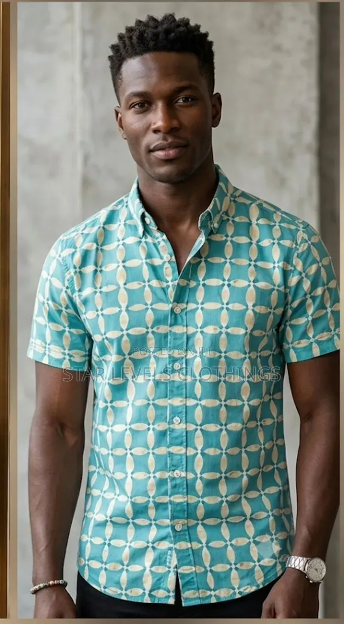 Gentlemen Design Short Sleeves Shirts Available for Men