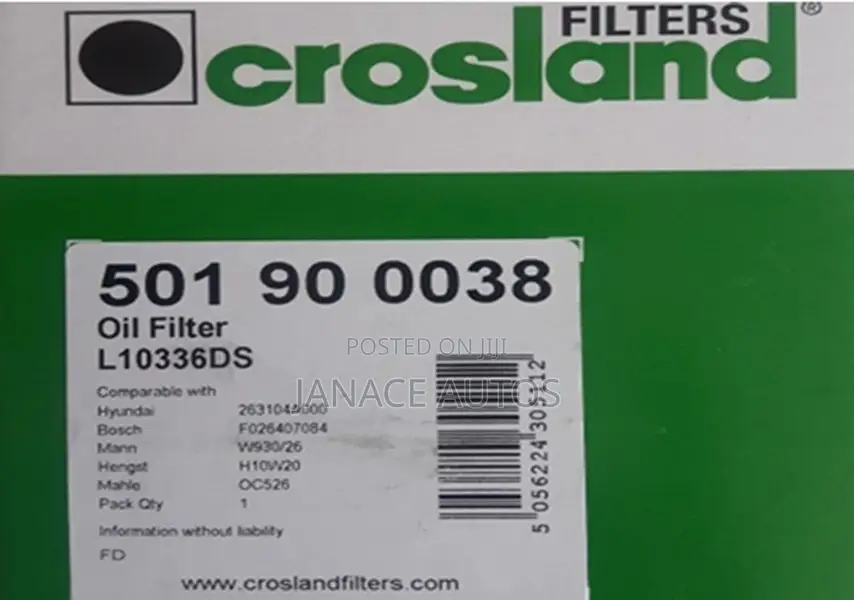 Crosland Oil Filter Fullback, Hyundai, Isuzu, Kia, Iveco, Rover, Volvo