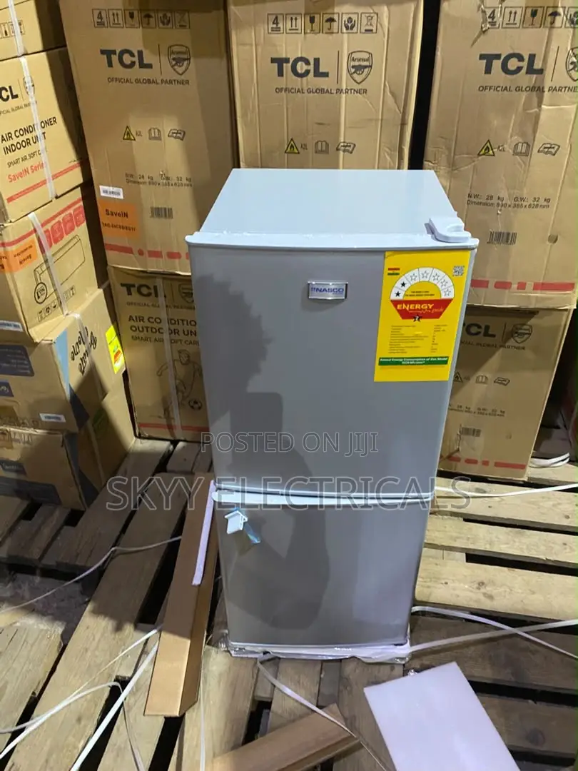 Affordable Nasco 76liters Table Top Double Door Fridge