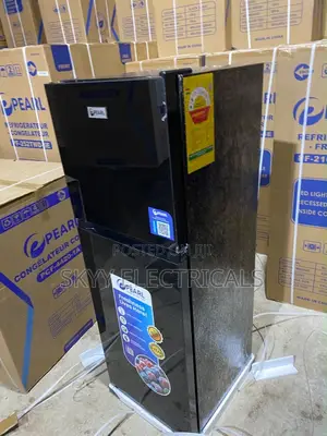Original Pearl 136liters Pf216tbg-5e Top Freezer Fridge Glass Door