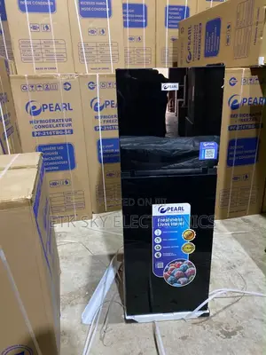 Pearl P-F216tbg-5e 136 Liters Double Glass Door Fridge