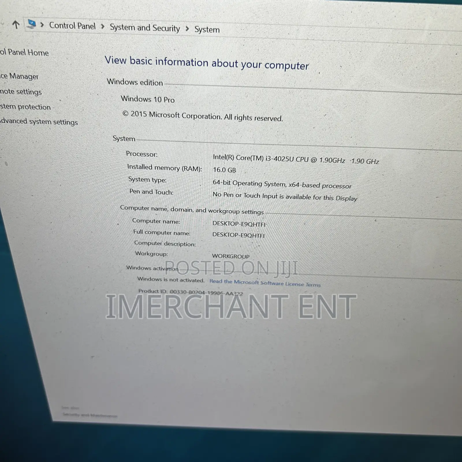 Desktop Computer HP 16GB Intel Core i3 HDD 1T