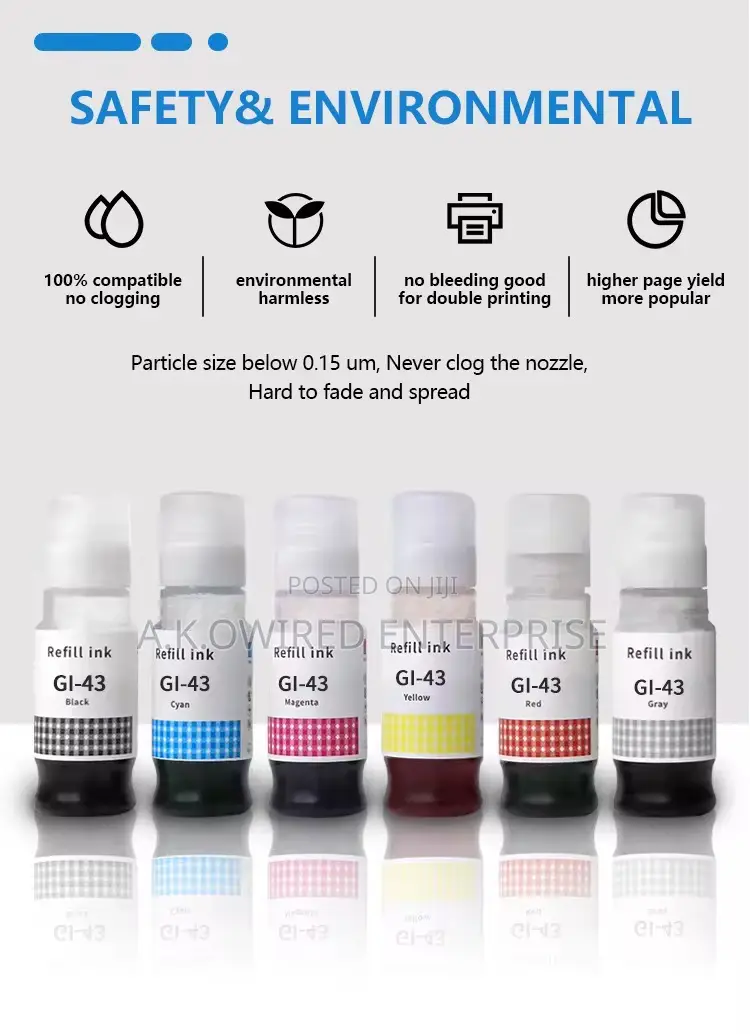 Gi-43 Ink Gi 43 Canon Pixma G540 G640 Gi-13 Gi-23 Gi-33 Gi-43 Gi-53
