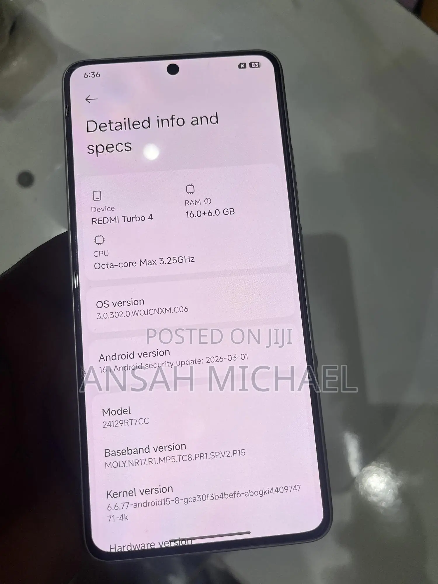 Xiaomi Redmi Turbo 4 256 GB White