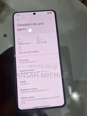 Xiaomi Redmi Turbo 4 256 GB White