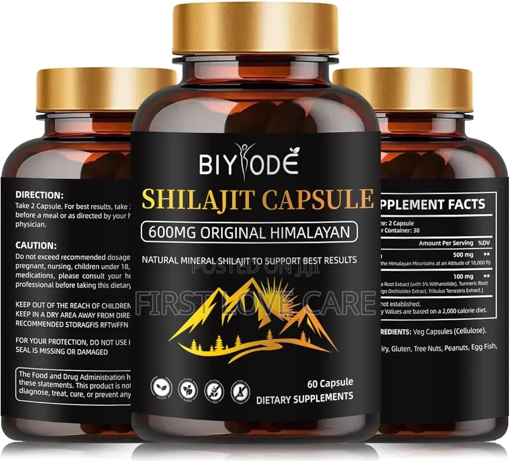 Biyode Shilajit Capsule 600mg Original Himalyan