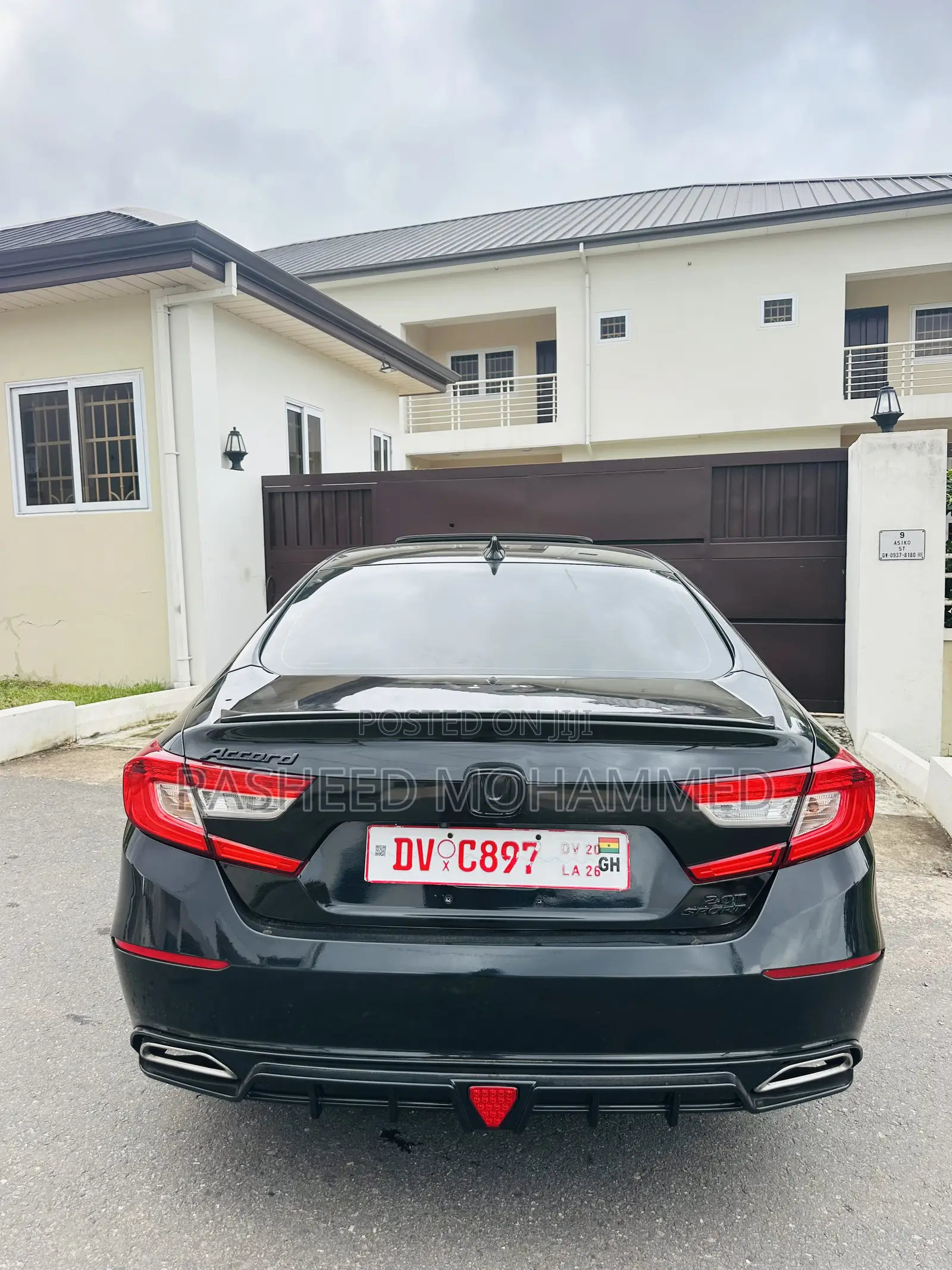 Honda Accord Sport (2.0L 4cyl Turbo 10A) 2019 Black