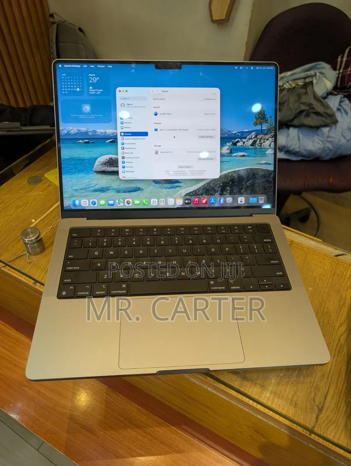 New Laptop Apple MacBook Pro 2024 M3 16GB Apple M3 SSD 1T