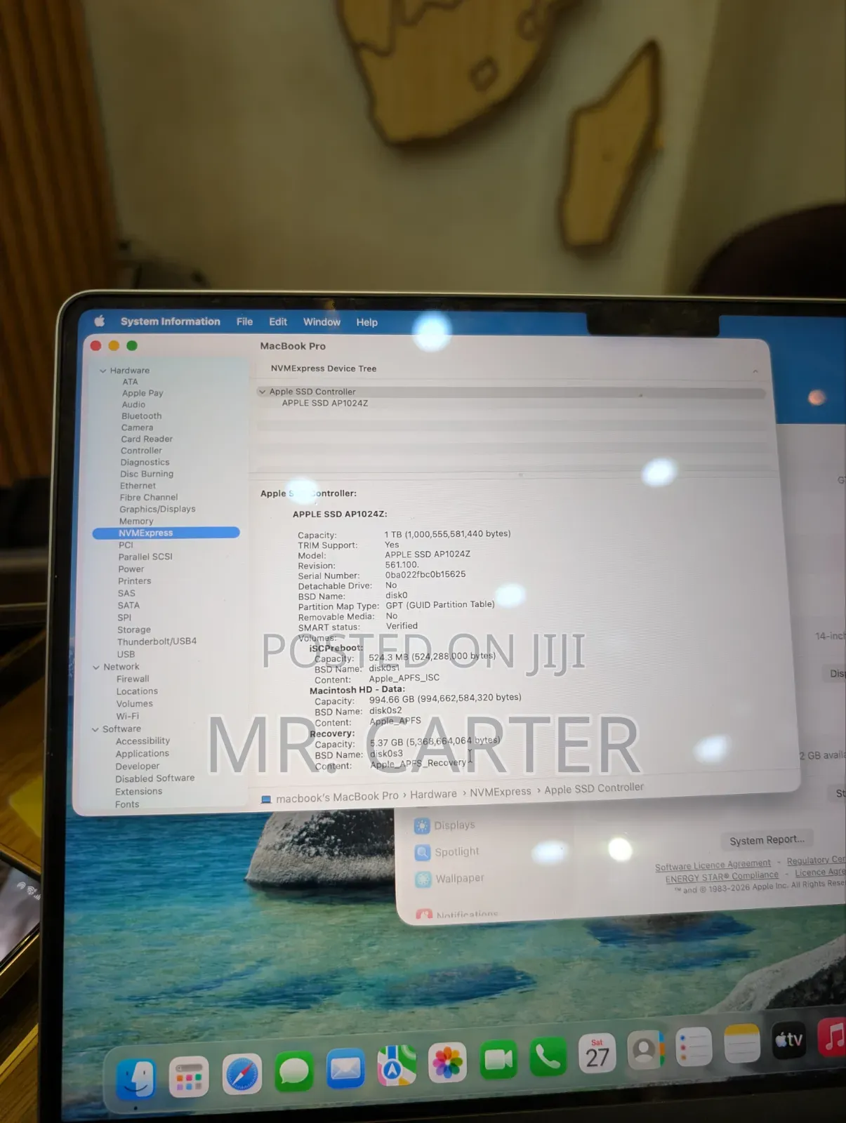 New Laptop Apple MacBook Pro 2024 M3 16GB Apple M3 SSD 1T
