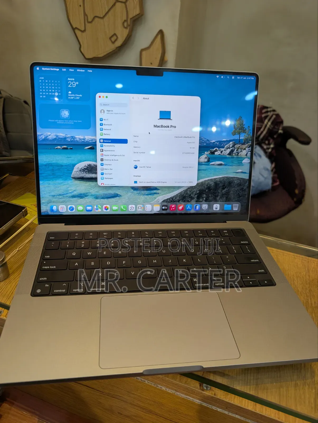 New Laptop Apple MacBook Pro 2024 M3 16GB Apple M3 SSD 1T