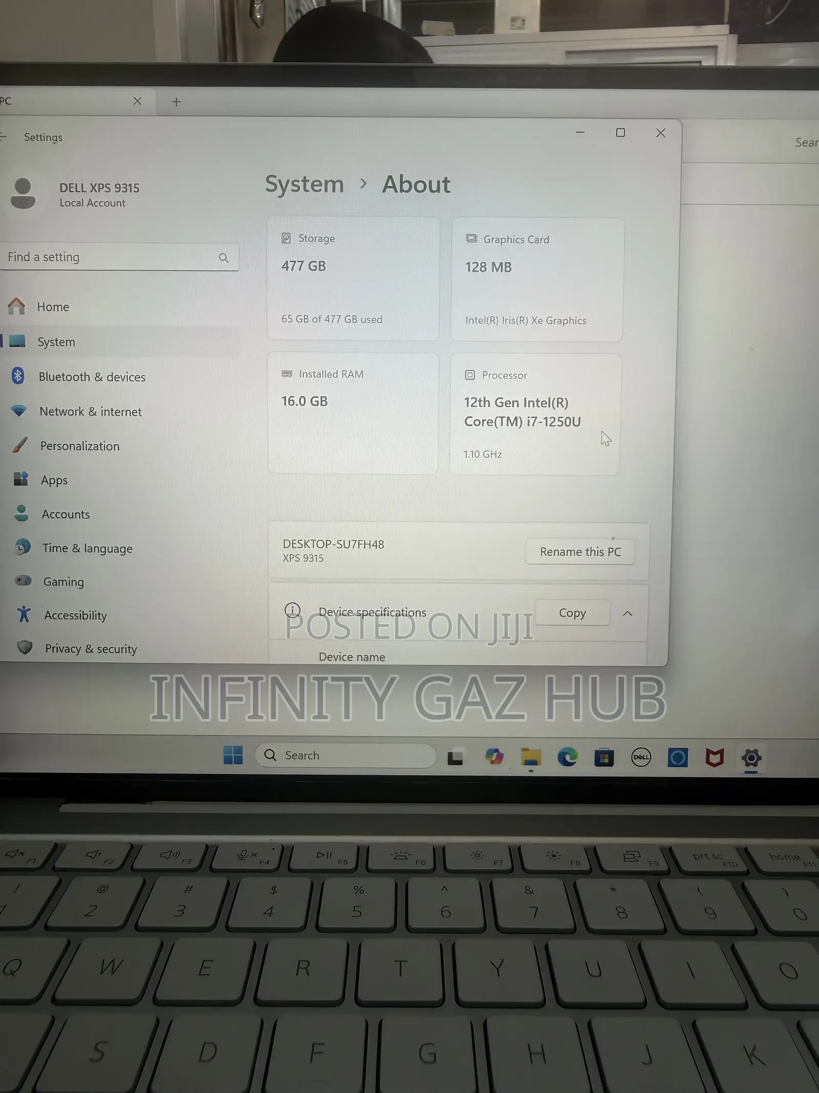 Laptop Dell XPS 13 16GB Intel Core i7 SSHD (Hybrid) 512GB