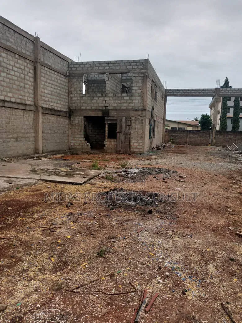 3 Plots With Uncompleted Warehouse For Sale At Tema Comm 12