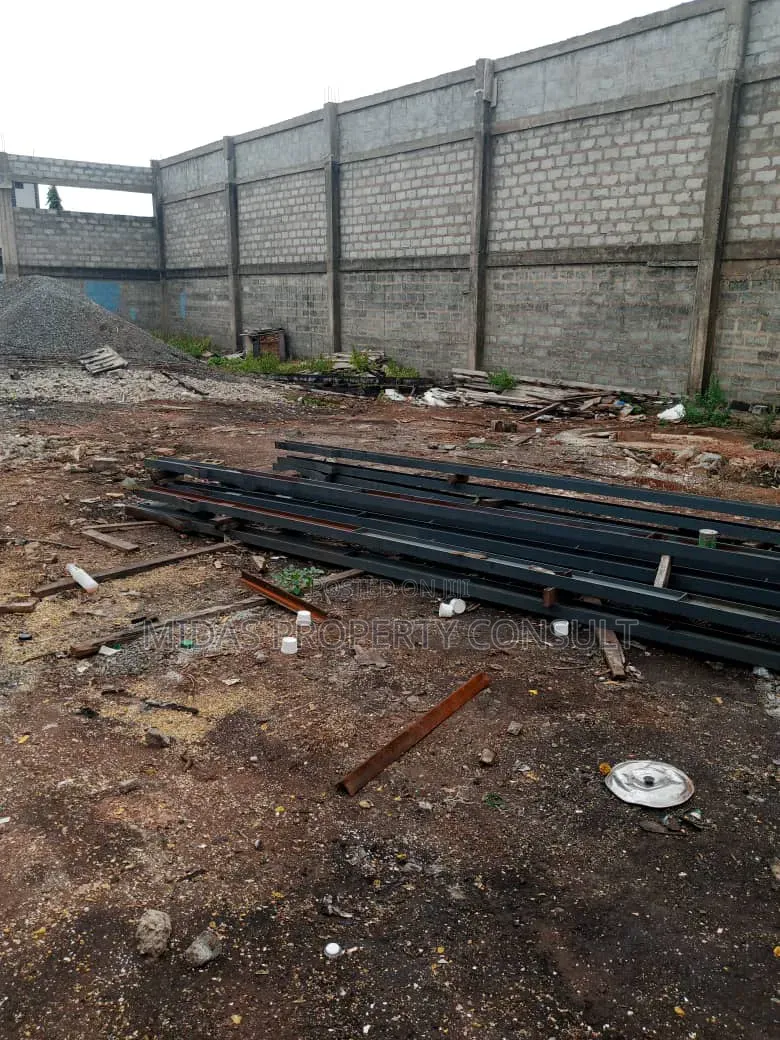 3 Plots With Uncompleted Warehouse For Sale At Tema Comm 12