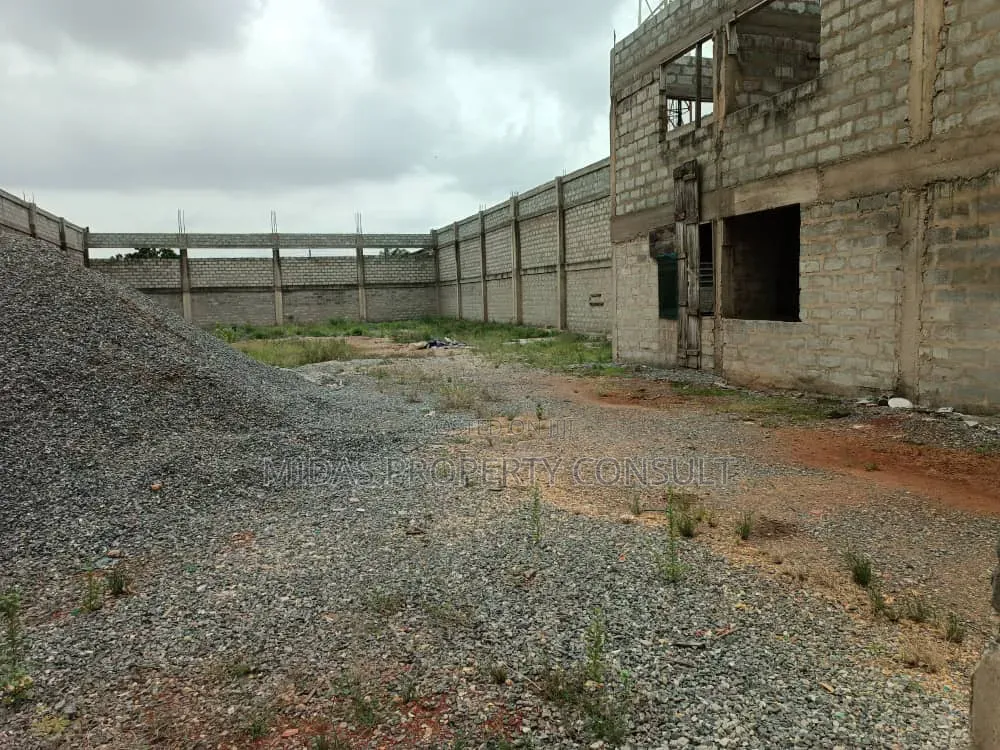 3 Plots With Uncompleted Warehouse For Sale At Tema Comm 12