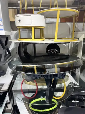Glass and Wooden Center Table