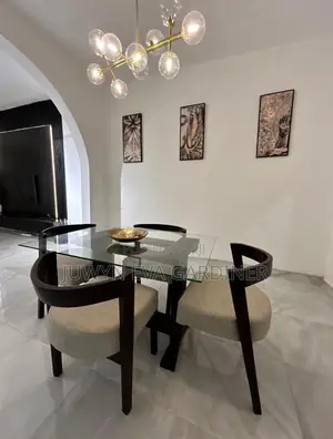 4seaters Glass Dinning Set