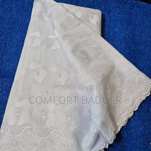 White Breathable Cotton Lace With Matured Designs