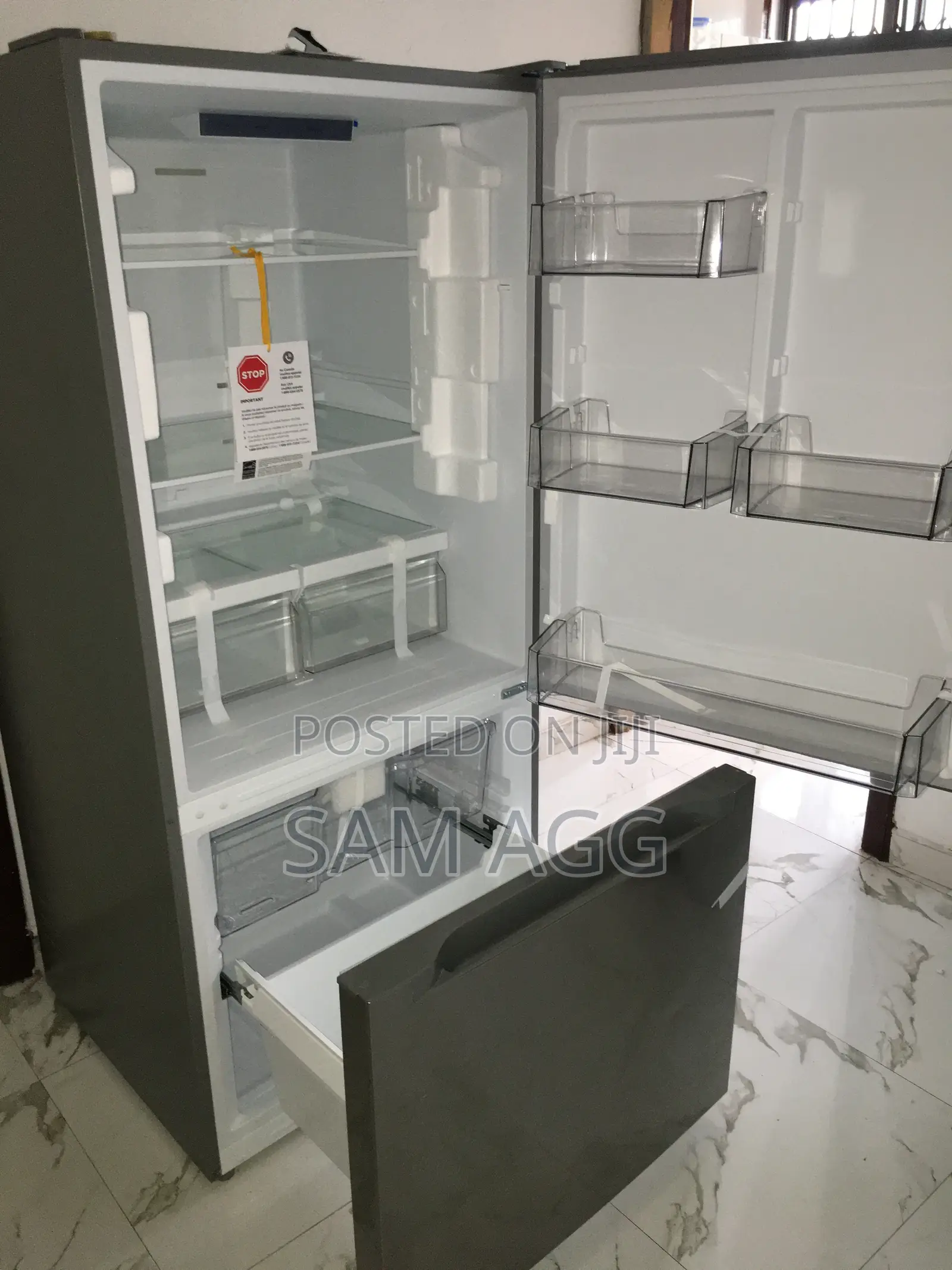 Open Box Midea 18.7 Cu.Ft Bottom-freezer Fridge – Fast Cooling