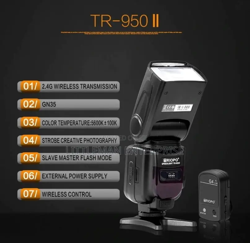 Universal Camera Speedlite Triopo With Trigger