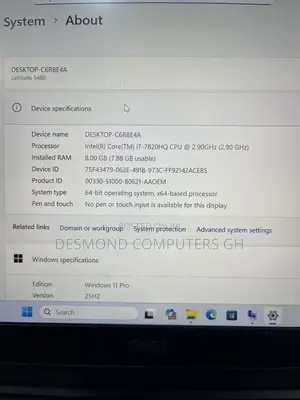 Laptop Dell Latitude 5480 8GB Intel Core i7 SSD 512GB