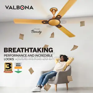 Valbona Ceiling Fan- Ivory Color-Long Blade