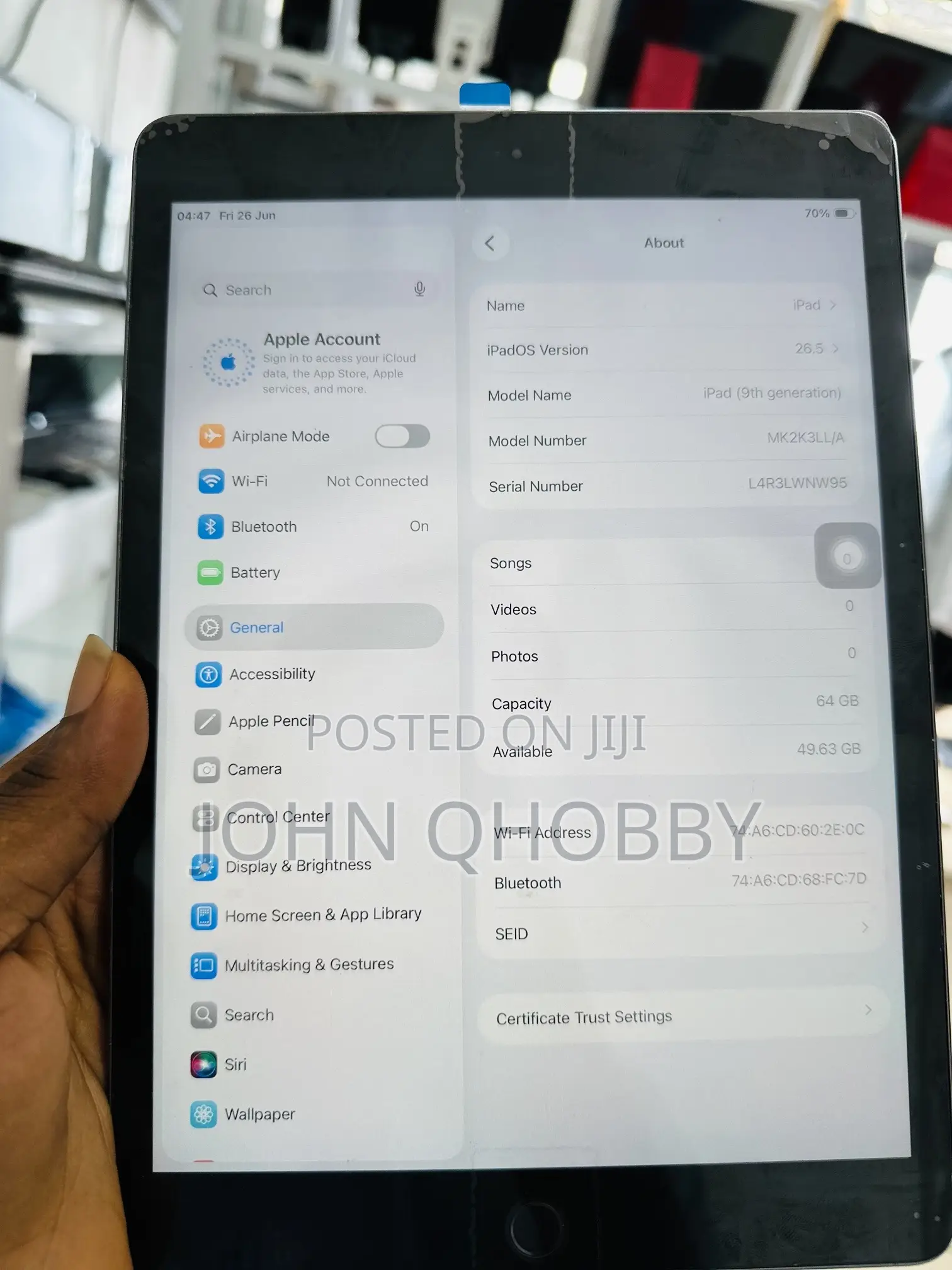 Apple iPad 10.2 (2021) 64 GB Gray