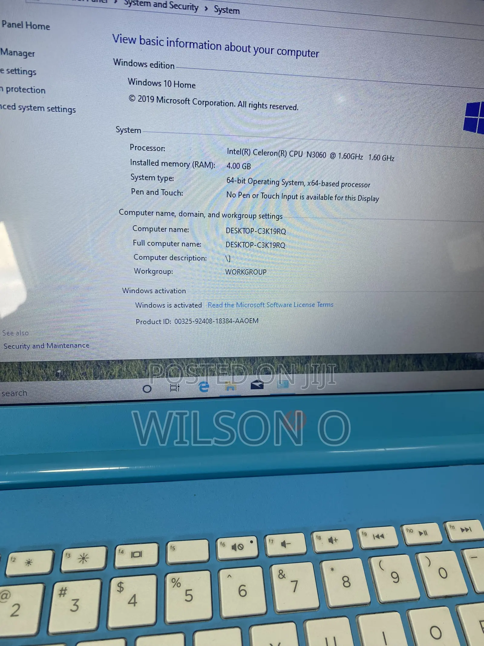 Laptop HP Stream 14 4GB Intel SSD 60GB