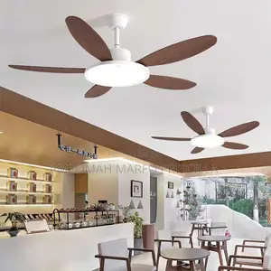 Long Blade Ceiling Fan With 3colors Led Light