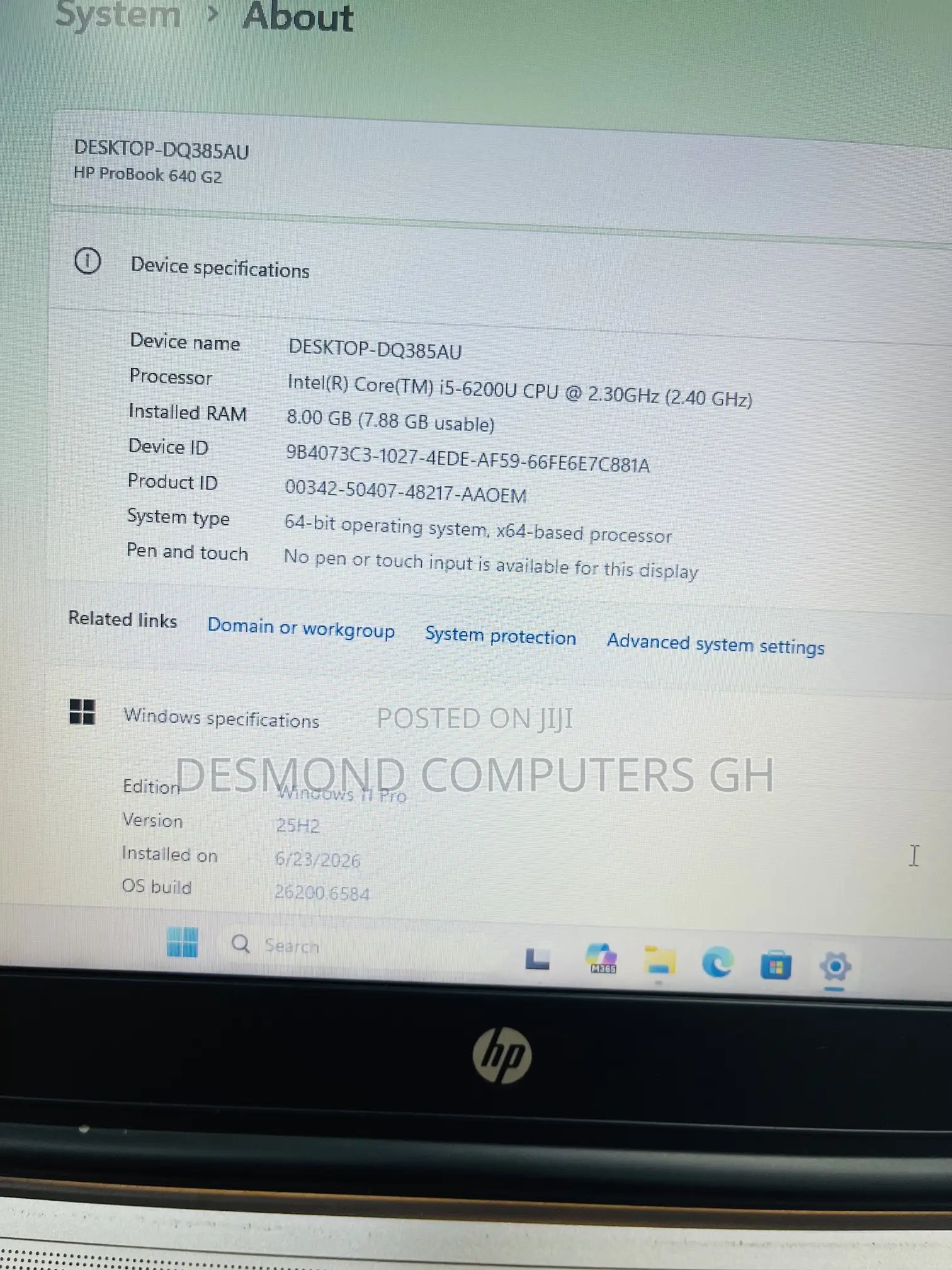 Laptop HP ProBook 640 G2 8GB Intel Core i5 SSD 256GB