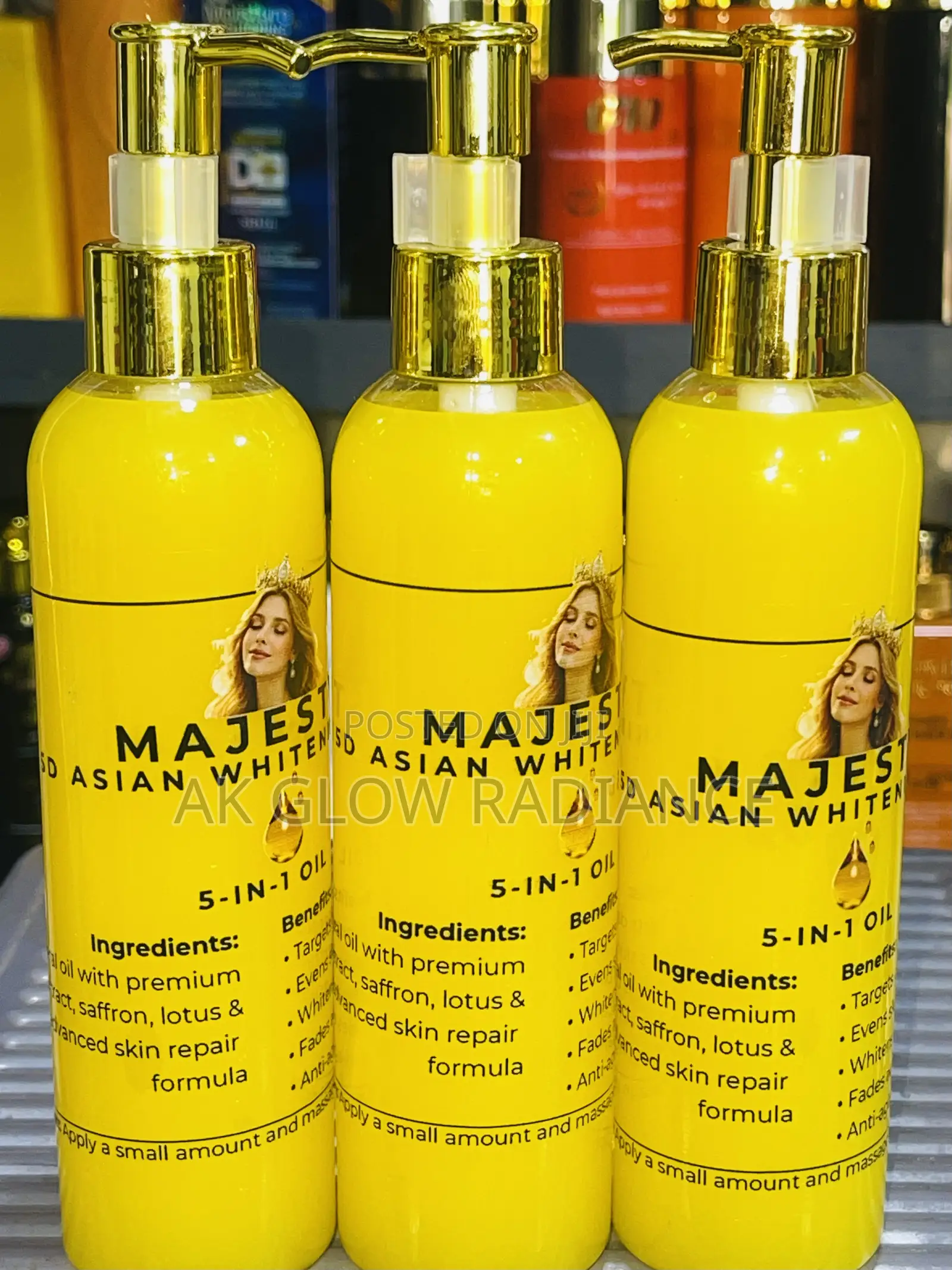 Majesty 5d Asian Whitening Body Oil