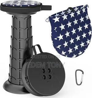 20.4“Portable Telescopic Stool With Cushion, Collapsible Stool