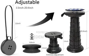20.4“Portable Telescopic Stool With Cushion, Collapsible Stool