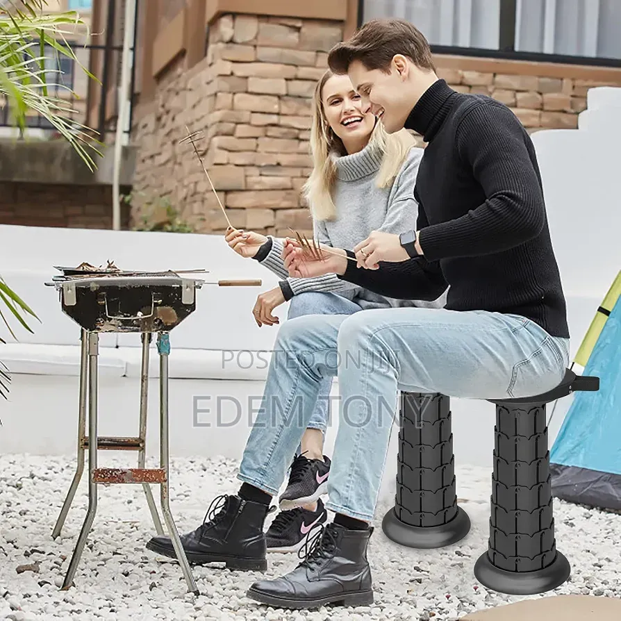 20.4“Portable Telescopic Stool With Cushion, Collapsible Stool